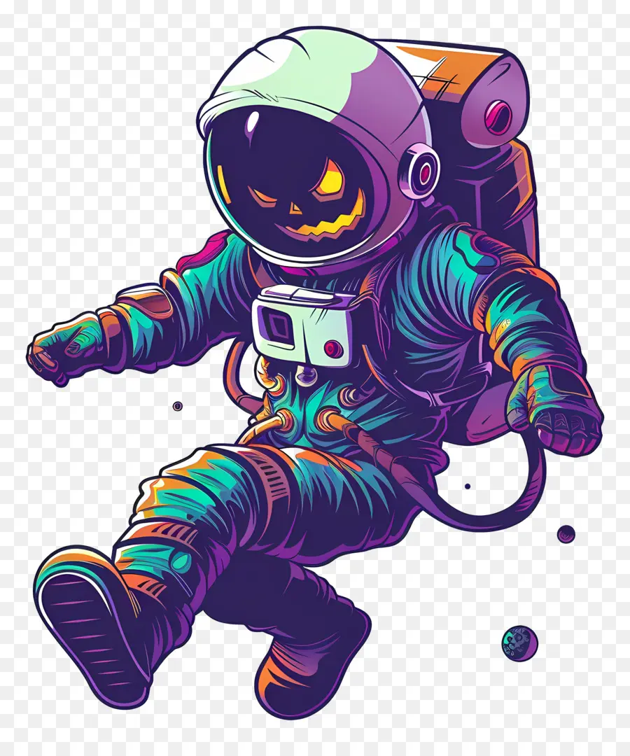 Astronauta，Astronauta Con Cabeza De Calabaza PNG