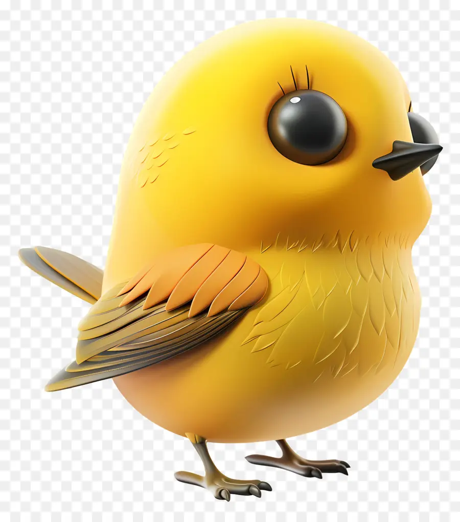 Pájaro Amarillo，Lindo PNG