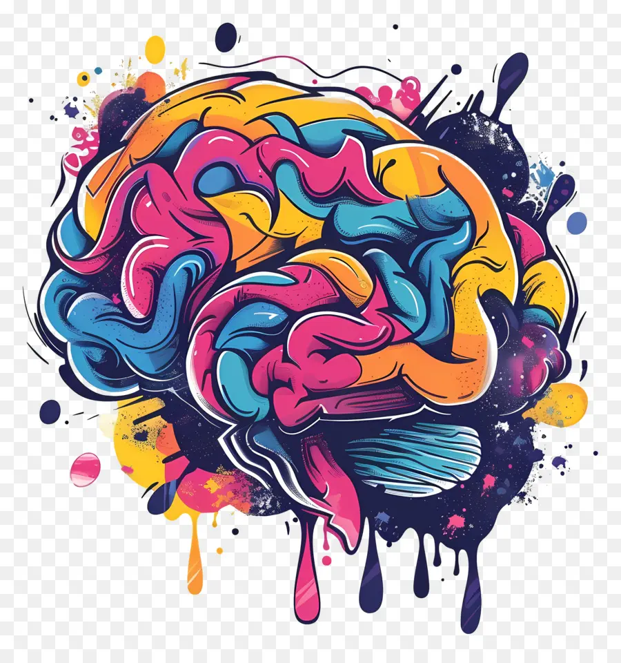 Cerebro Creativo，Cerebro Colorido PNG