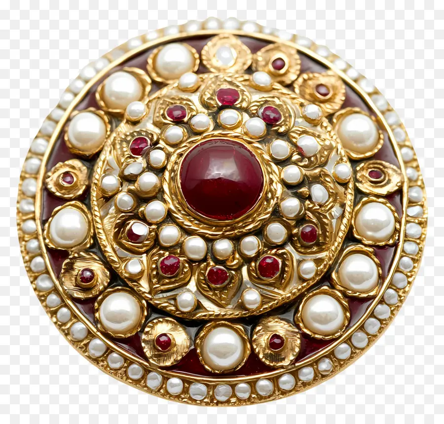 Kundan，Broche Decorativo PNG