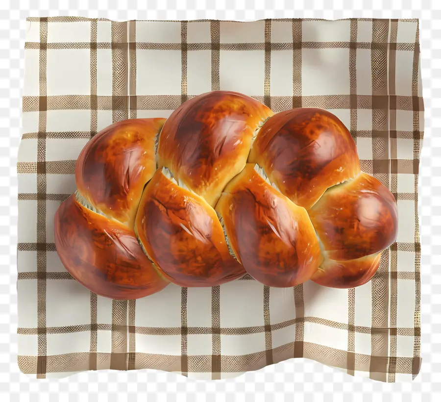 Pan Brioche，Pan Trenzado PNG