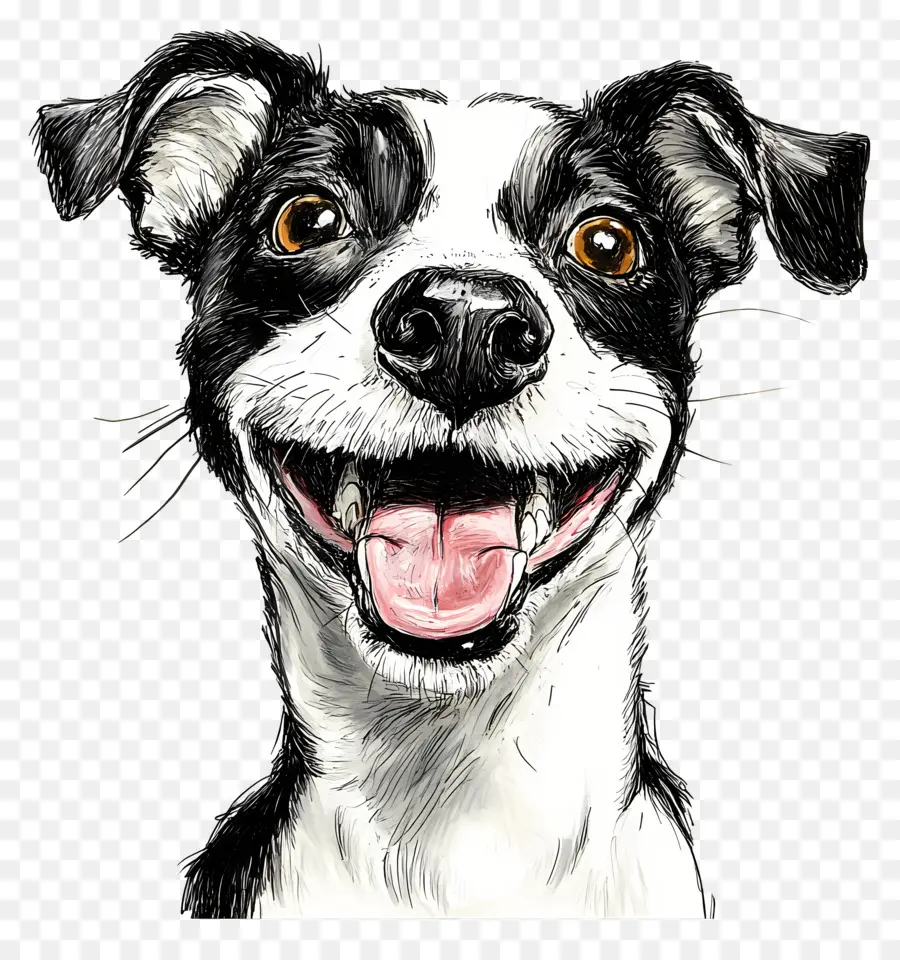 Feliz，Perro De Bosquejo PNG