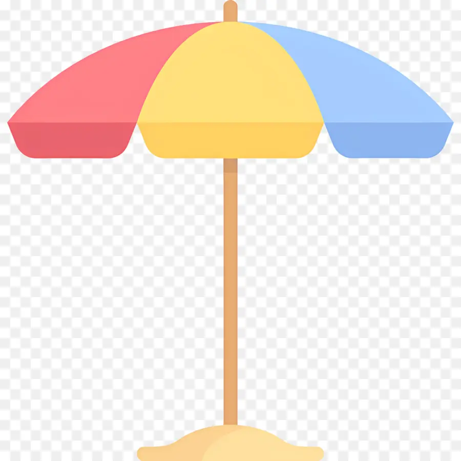 Parasol，Sombrilla De Playa Colorida PNG