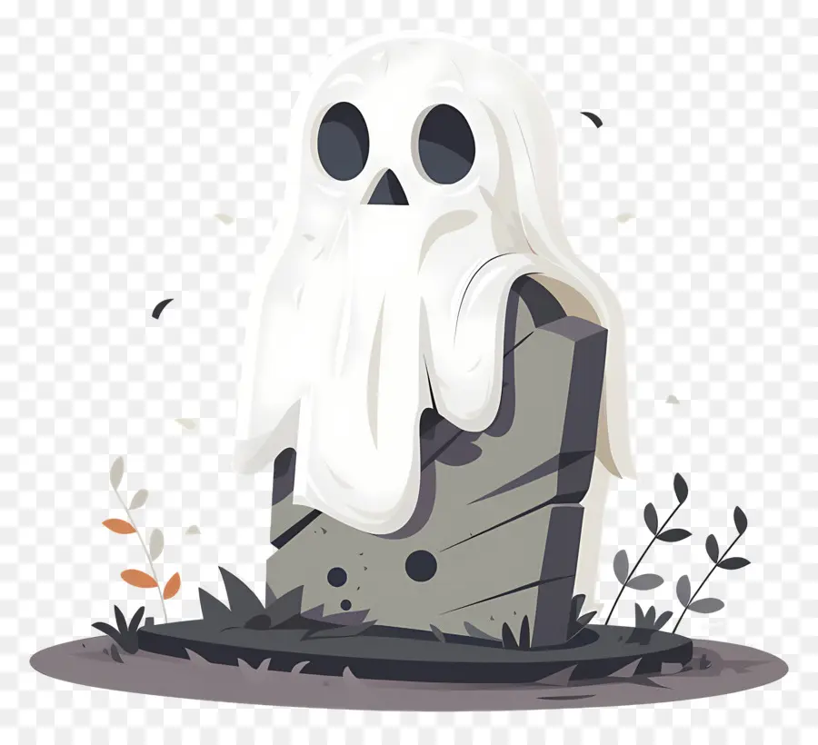 Lápida Fantasma De Halloween，Fantasma PNG