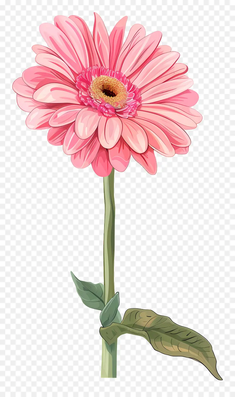 Gerbera Rosa，Flor Rosa PNG