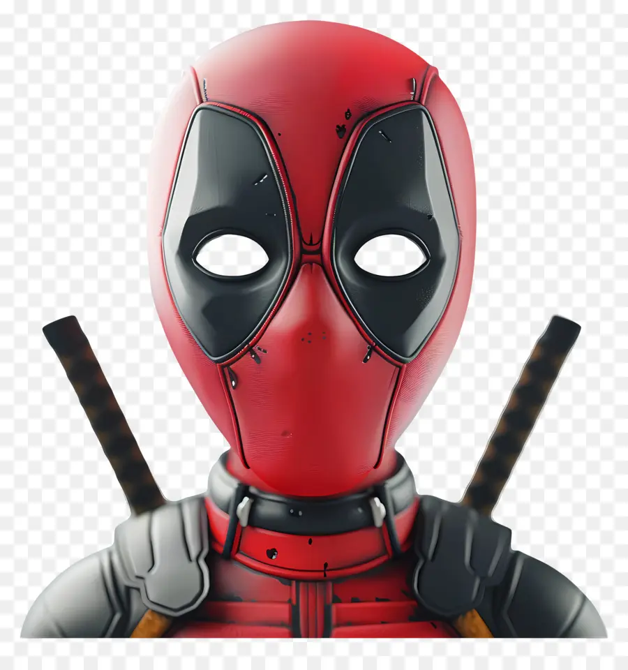 Cara De Deadpool De Dibujos Animados，Máscara De Superhéroe PNG