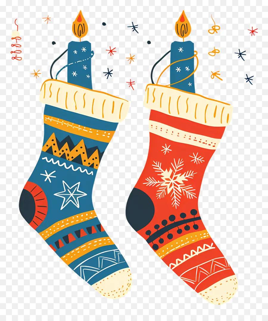 Medias De Hanukkah，Medias De Navidad PNG