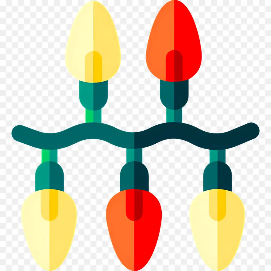 Luces De Cadena，Luces De Navidad PNG