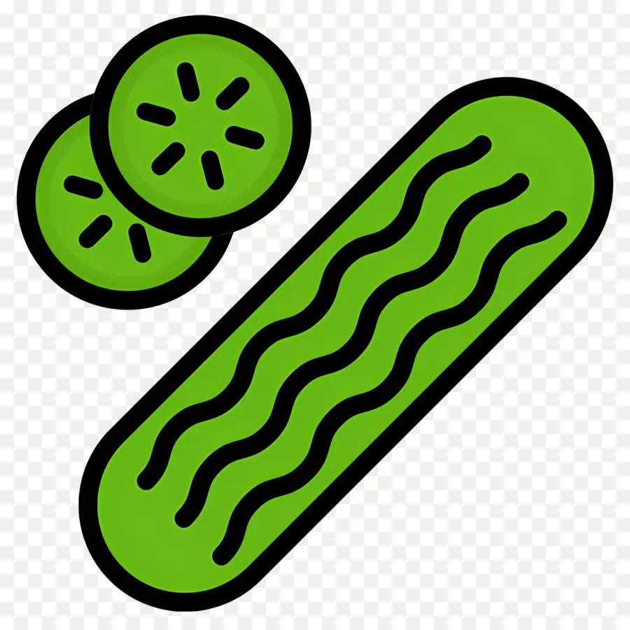 Pepino，Rebanadas PNG