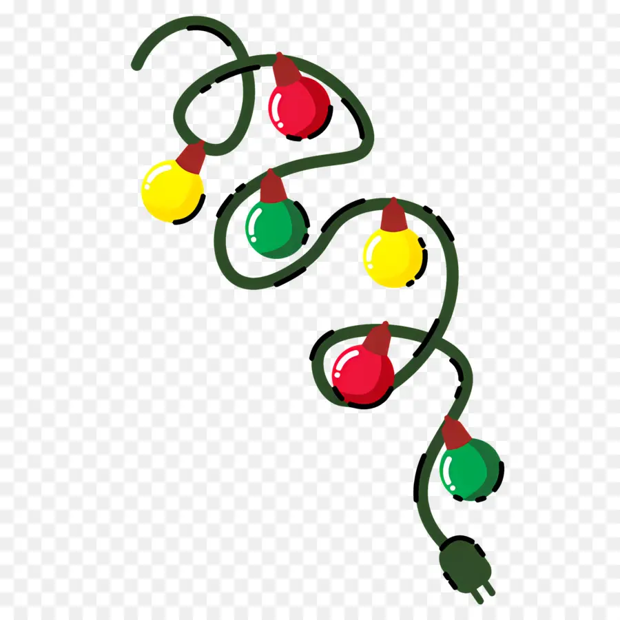 Luces De Cadena，Luces De Navidad PNG