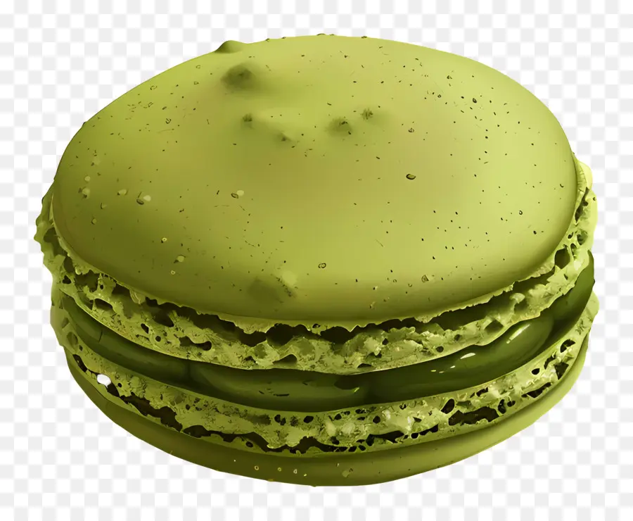 Macarrón De Matcha，Macarrón Verde PNG