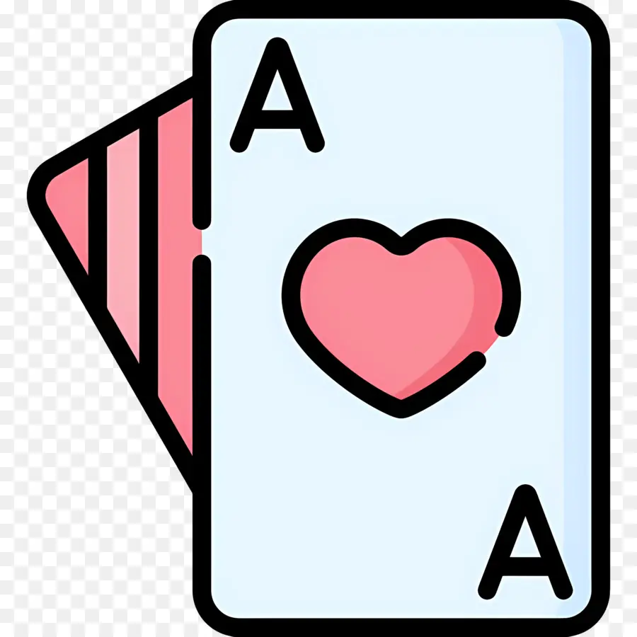 As De Corazones，Jugando A Las Cartas PNG