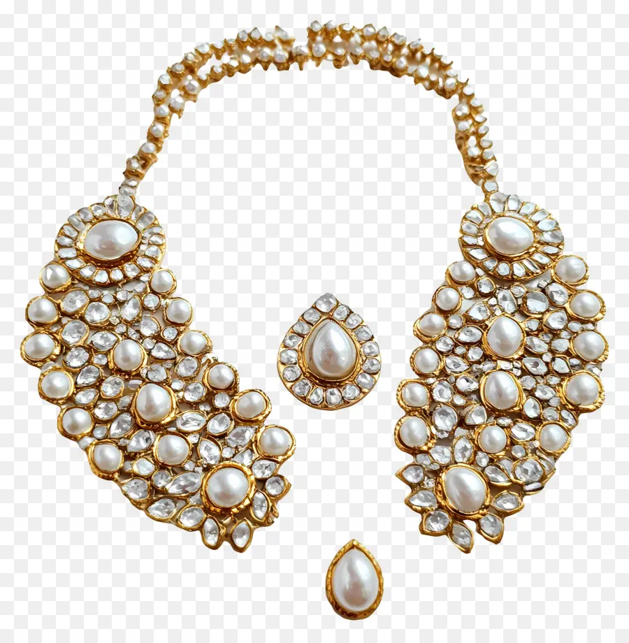 Kundan，Conjunto De Joyas PNG