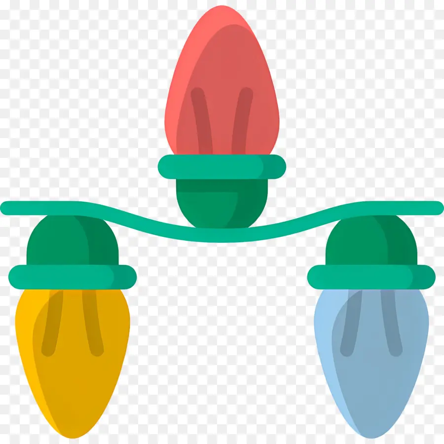 Luces De Cadena，Luces De Navidad PNG