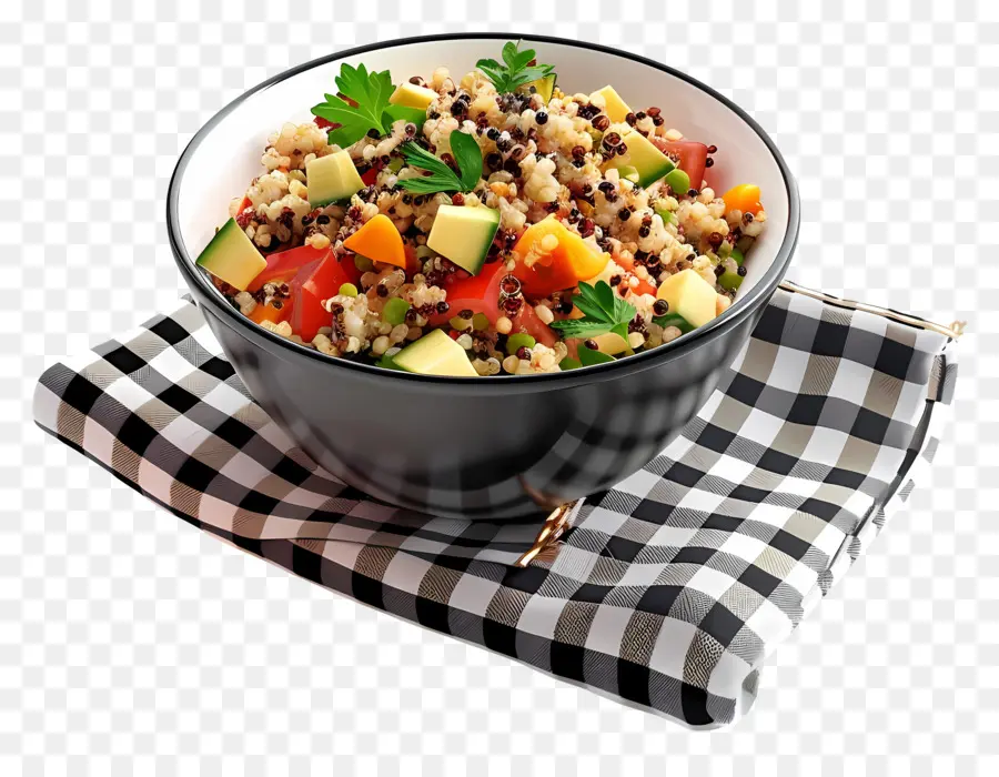 Tazón De Quinua，Ensalada PNG