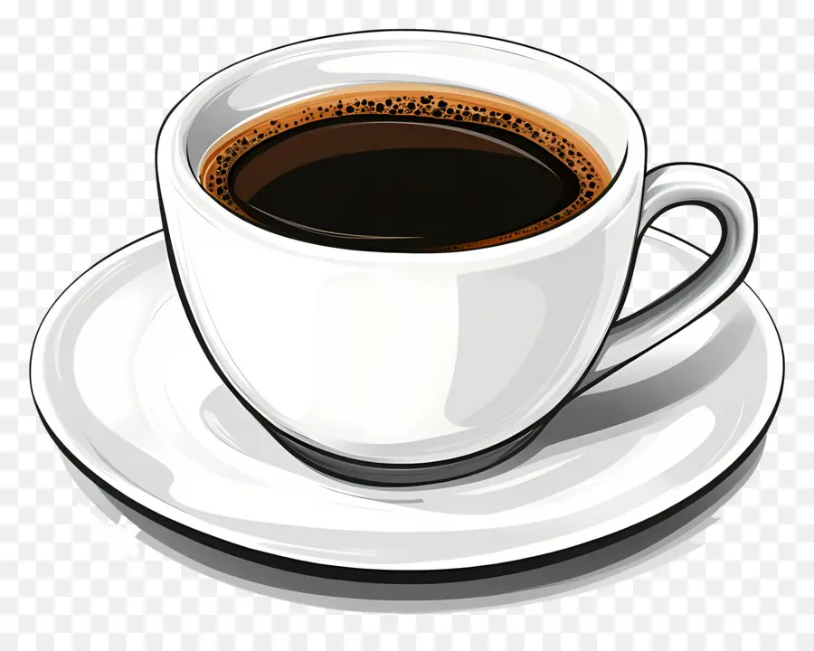 Café Negro，Taza De Cafe PNG