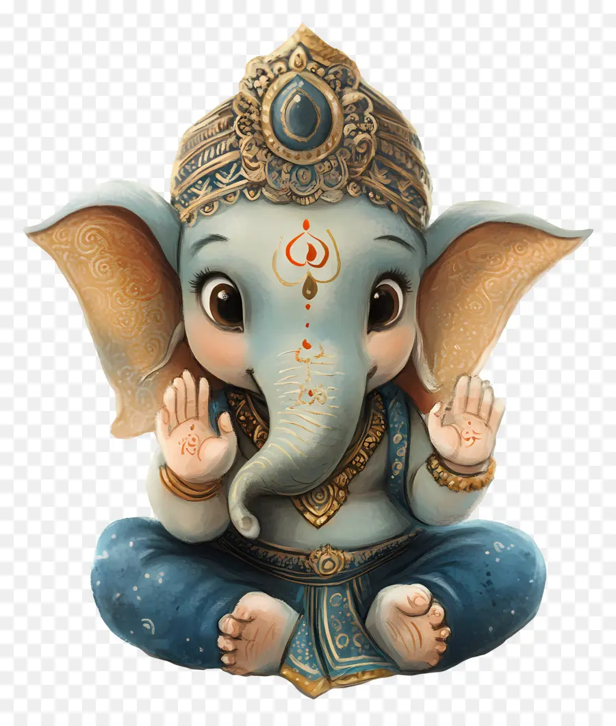 Ganesh，Lindo Elefante PNG