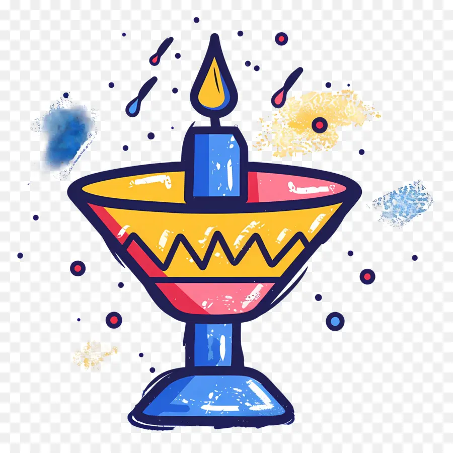 Vela De Dibujos Animados，Lámpara De Vela PNG