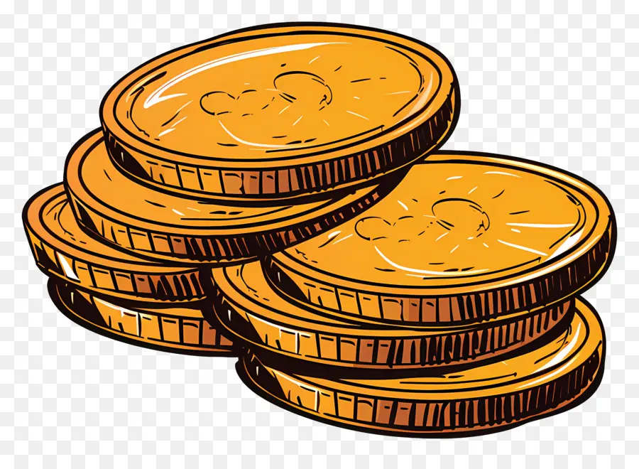 Monedas De Chocolate，Monedas PNG