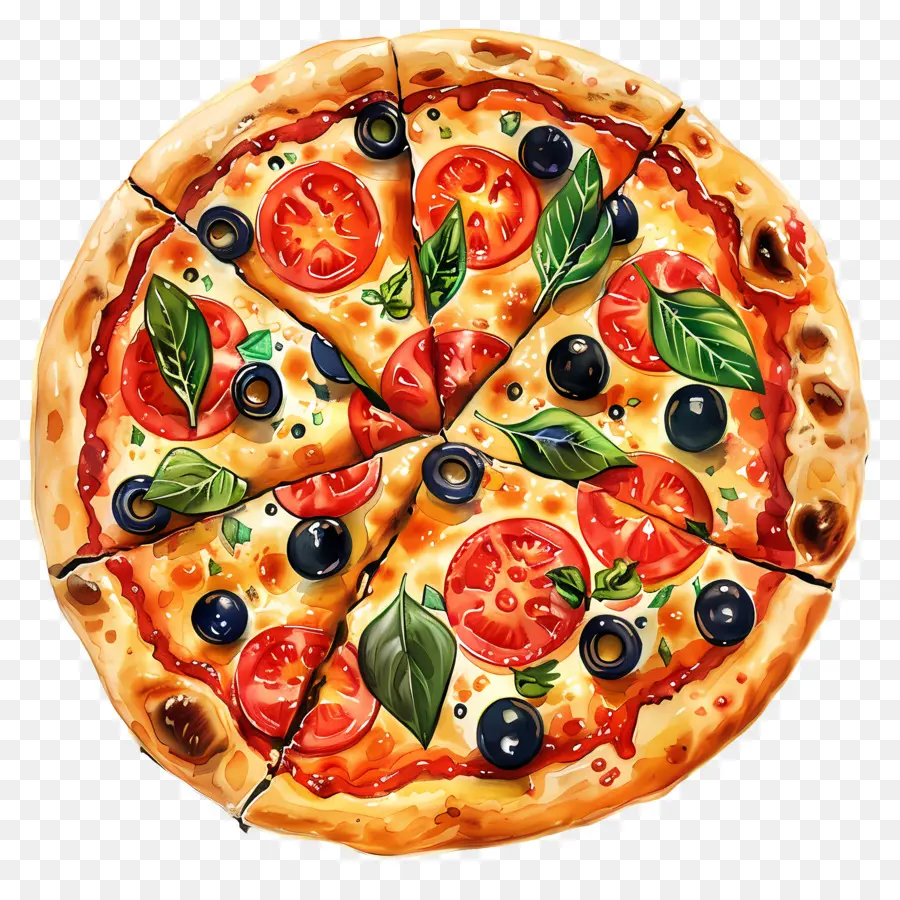 Pizza Griega，Pizza PNG