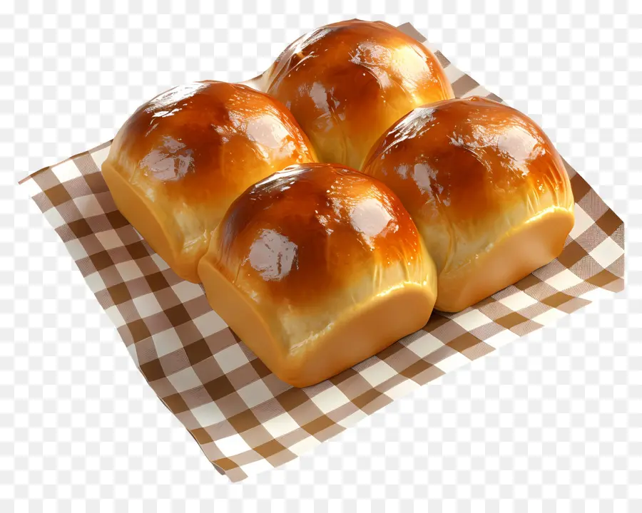 Pan Brioche，Panecillos Brillantes PNG