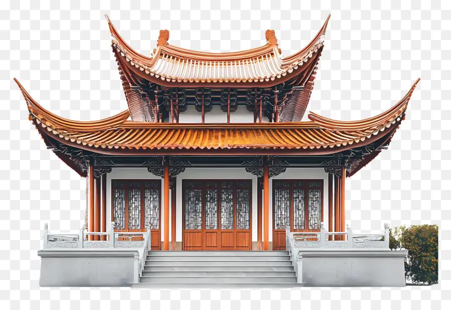 Templo Chino，Edificio Tradicional PNG