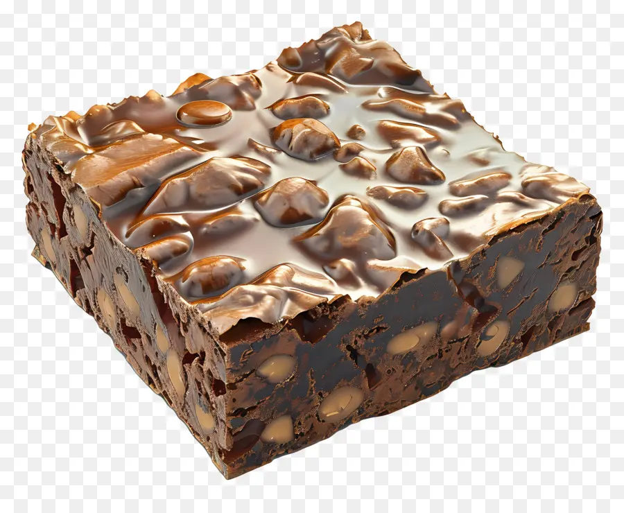 Brownie De Chocolate，Postre PNG