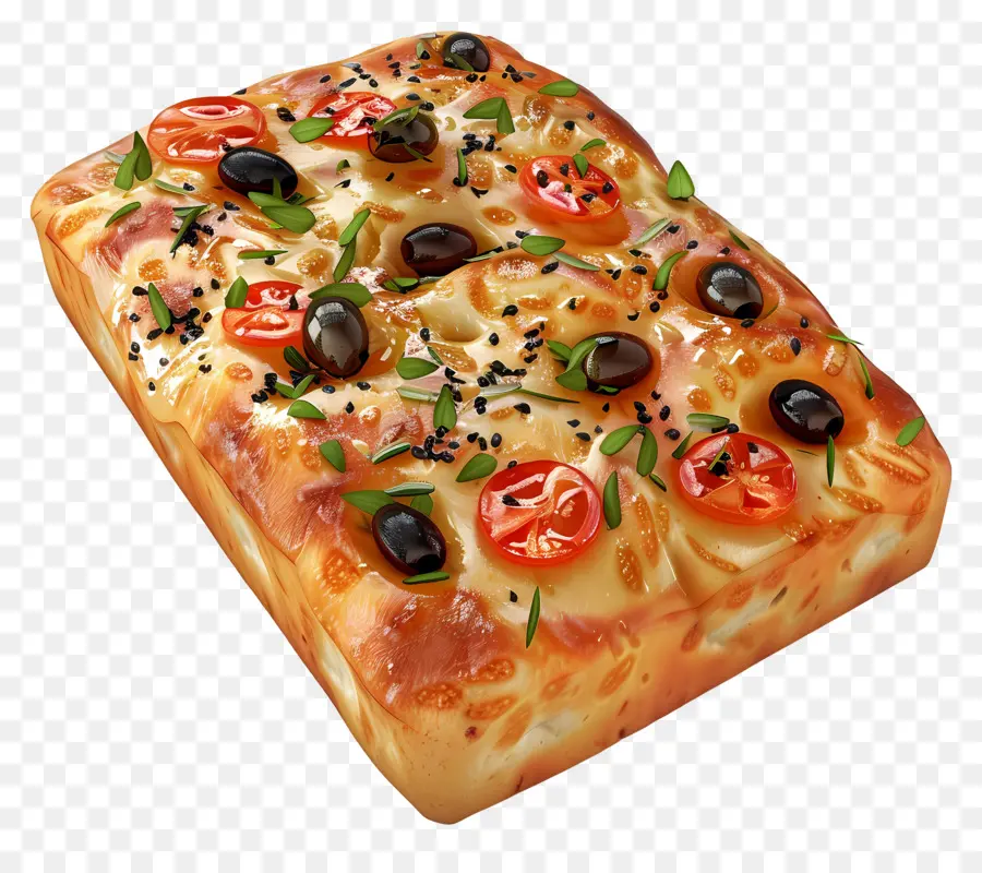 Pan Focaccia，Horneado PNG