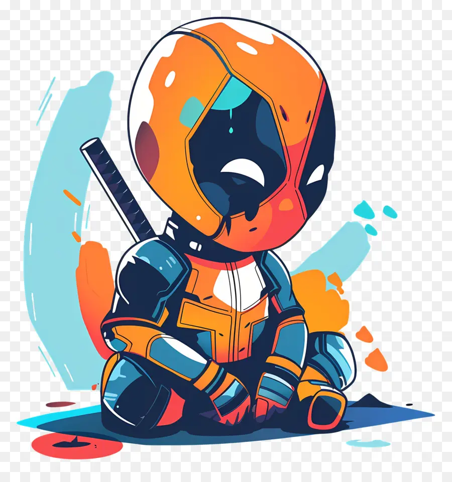 Lindo Deadpool，Personaje De Dibujos Animados PNG