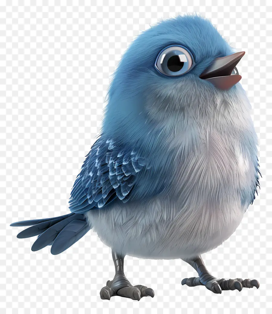 Pájaro Azul，Lindo PNG