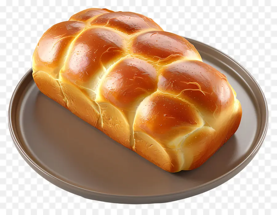 Pan Brioche，Pan Trenzado PNG