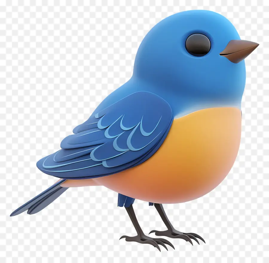 Pájaro Azul，Dibujos Animados PNG