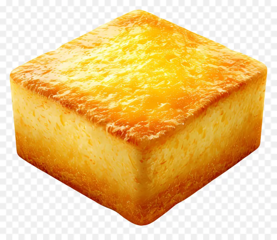 Pan De Maíz Al Horno，Bloque De Queso PNG