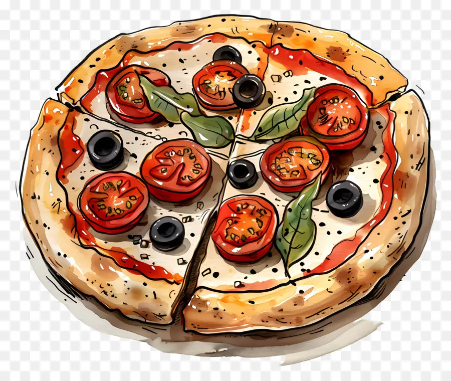 Pizza Griega，Pizza PNG