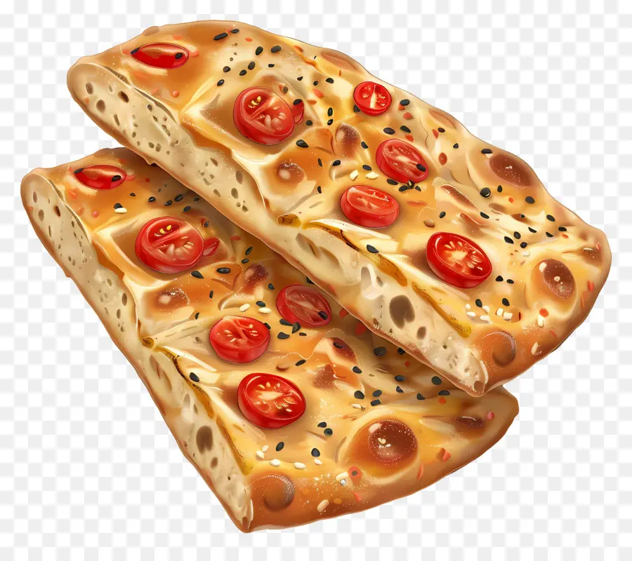 Pan Focaccia，Tomate PNG