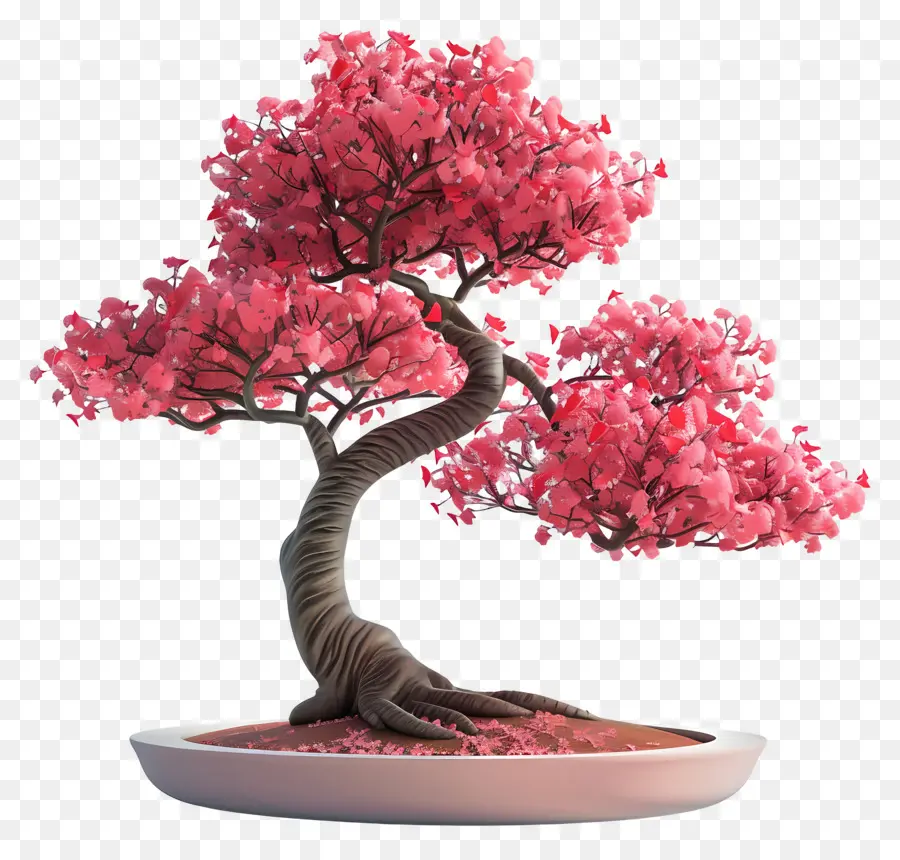 árbol Bonsái Rosa，Árbol Bonsái Rosa PNG