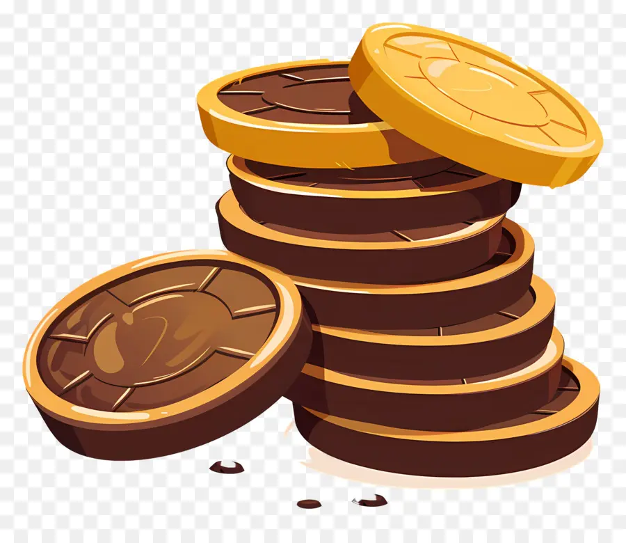 Monedas De Chocolate，Dulces PNG