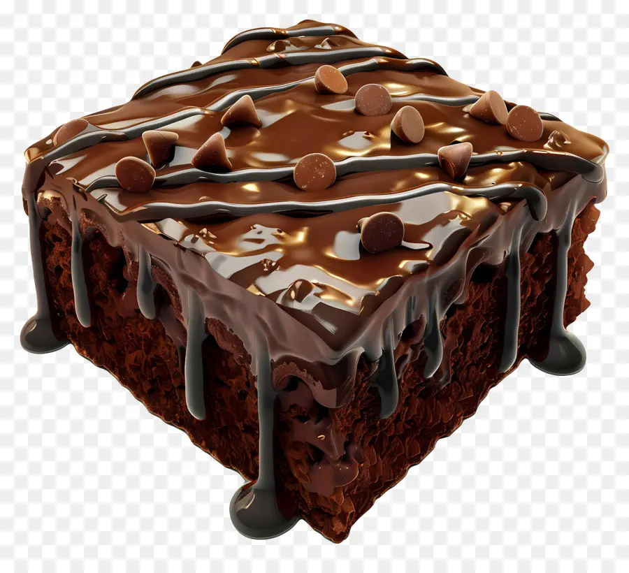 Brownie De Chocolate，Chocolate PNG