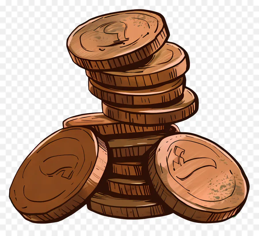 Monedas De Chocolate，Monedas PNG