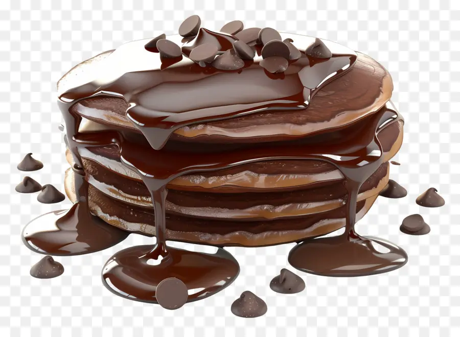 Panqueque De Chocolate，Panqueques De Chocolate PNG