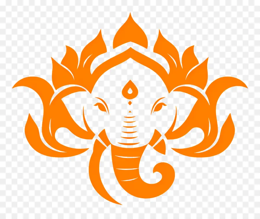 Ganpati，Ganesha Naranja PNG