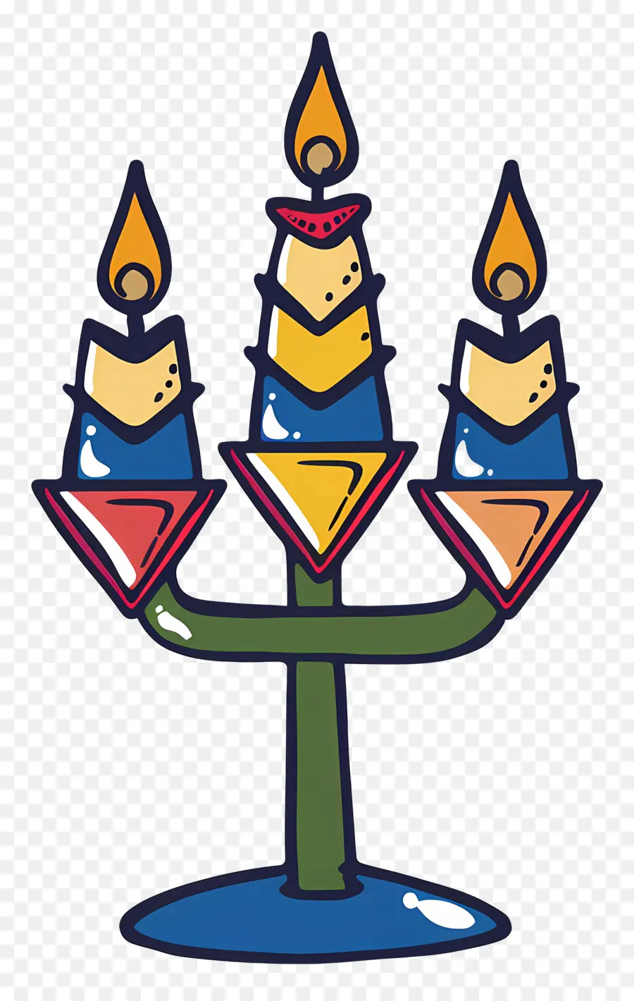 Vela De Dibujos Animados，Candelabro PNG