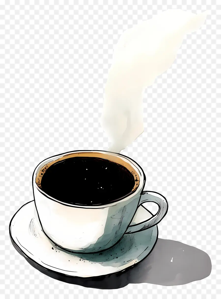 Café Negro，Taza De Cafe PNG