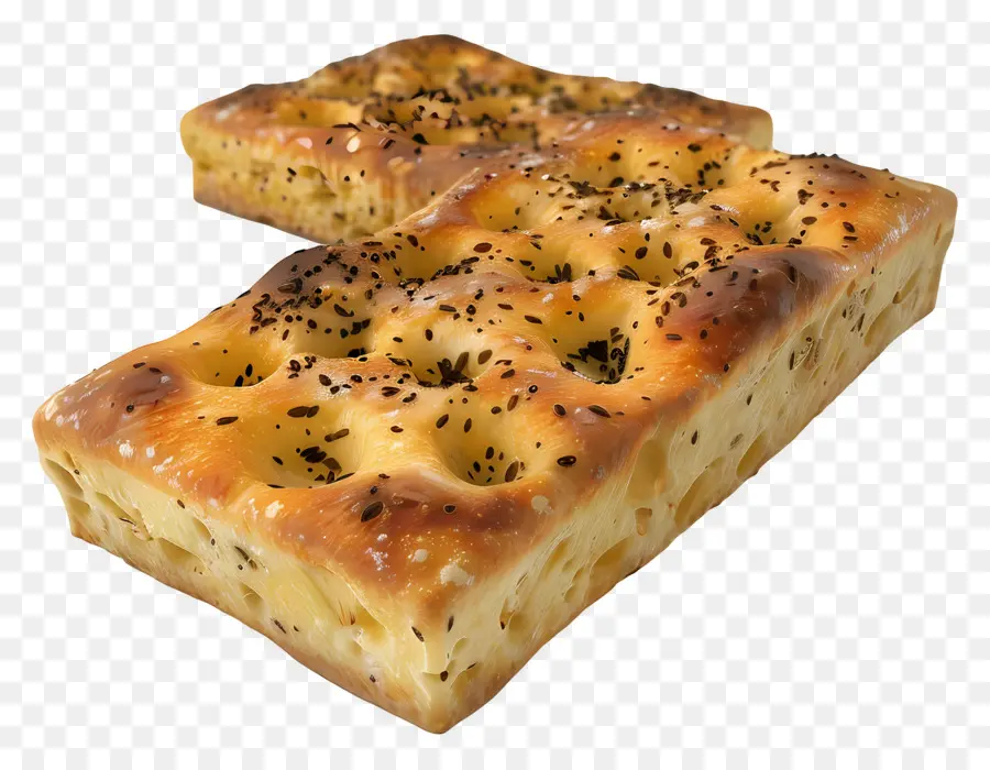 Pan Focaccia，Horneado PNG