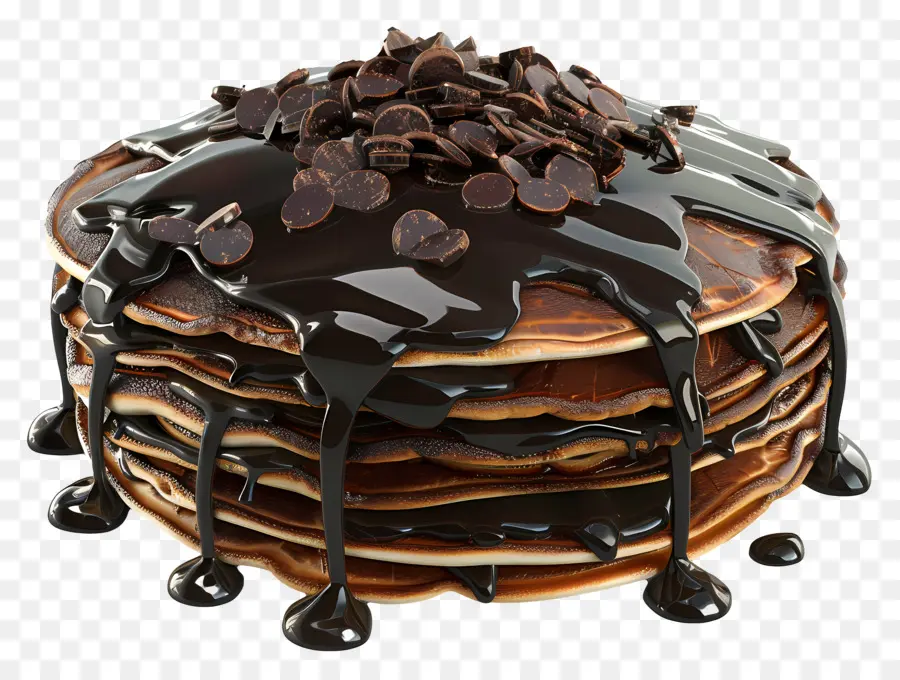 Panqueque De Chocolate，Panqueques De Chocolate PNG