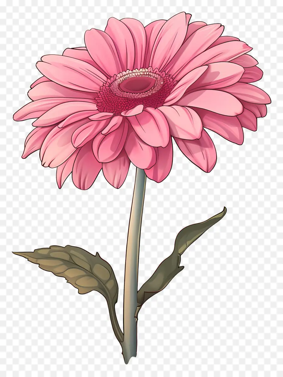 Gerbera Rosa，Margarita PNG