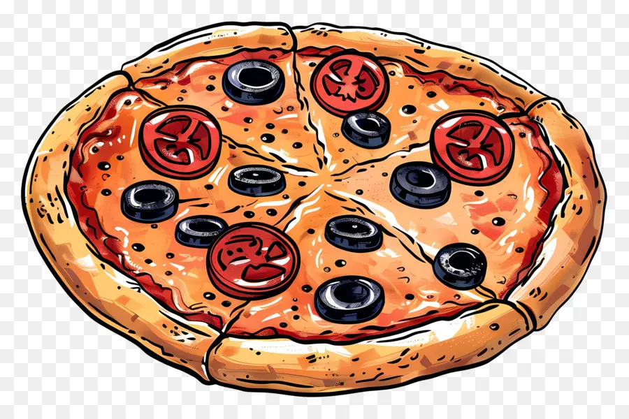 Pizza Griega，Rebanada De Pizza De Pepperoni PNG