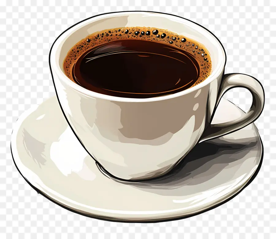 Café Negro，Taza De Café PNG