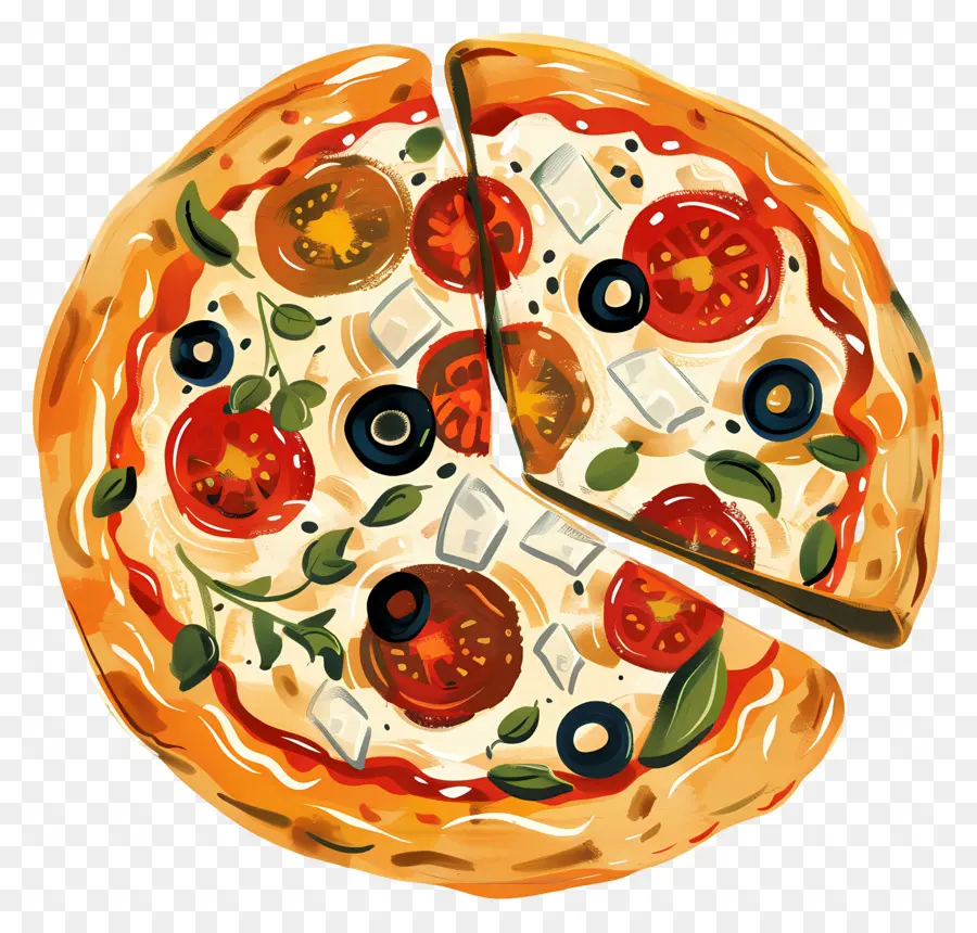 Pizza Griega，Pizza PNG