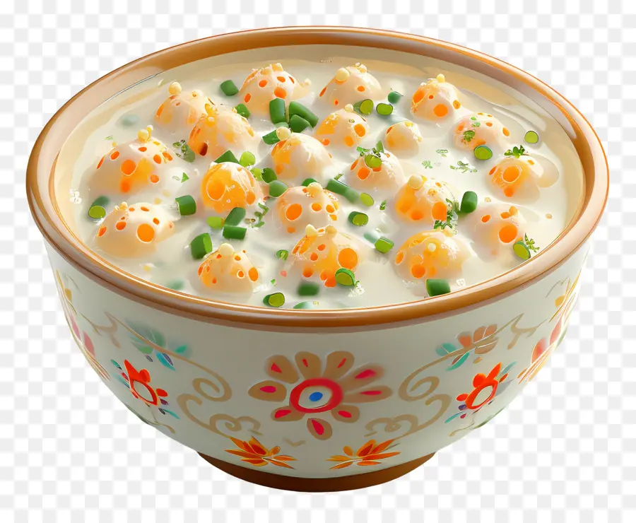 Boondi Raita Raita，Tazón De Sopa PNG